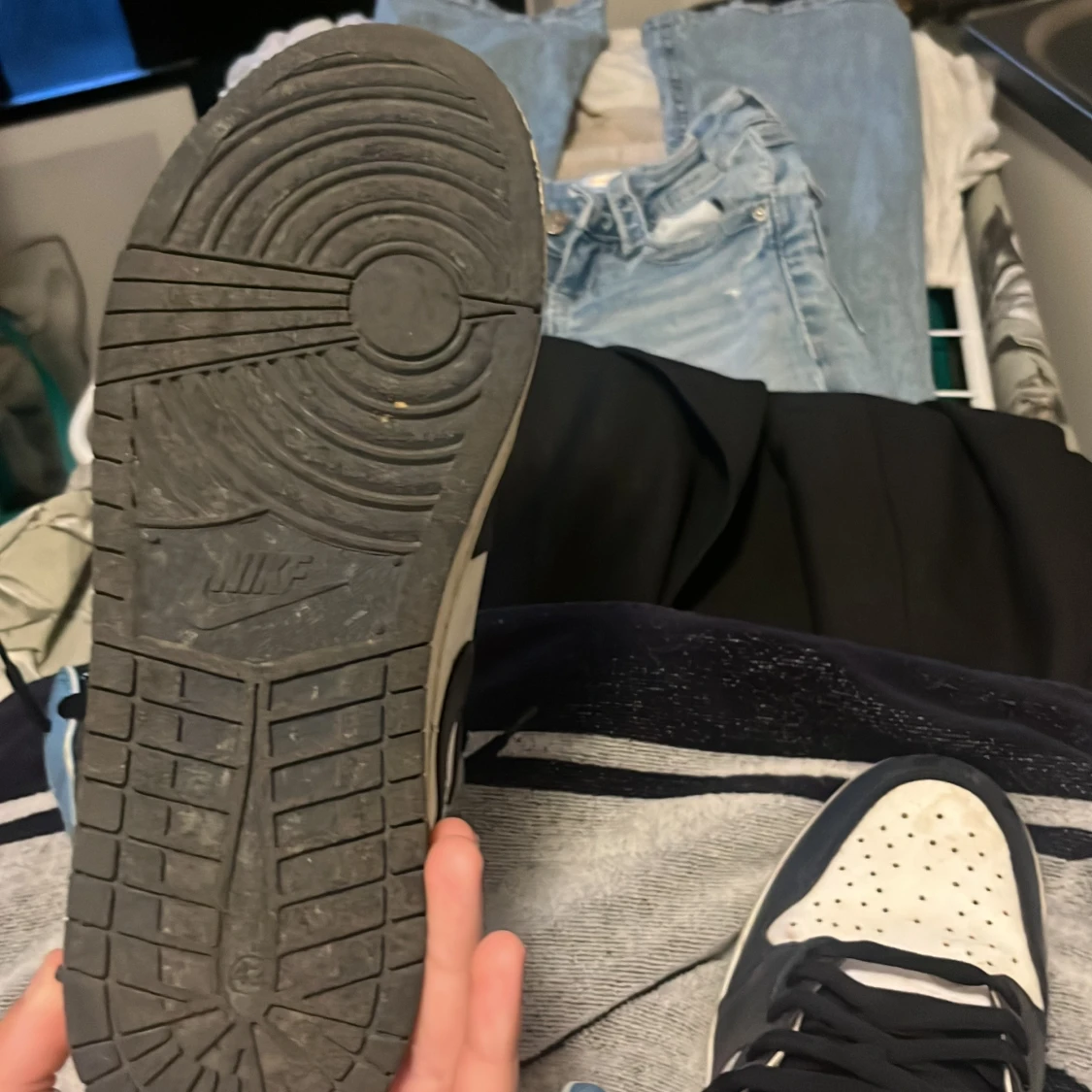 Nike Air Jordan 1 High blå/vit - 4