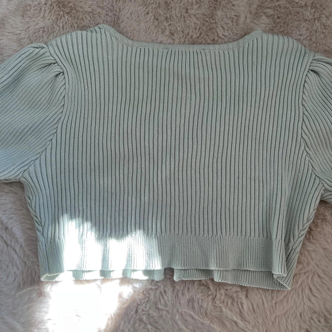 Ljusgrön ribbad bolero från Zara - 2