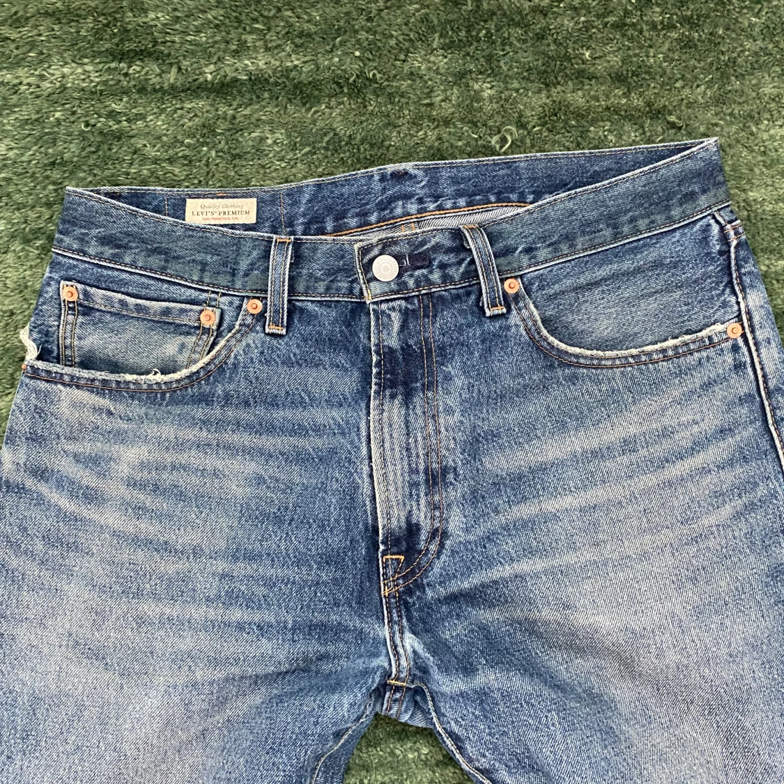 70 tals Levi's 551’Z blå jeans straight fit - 1
