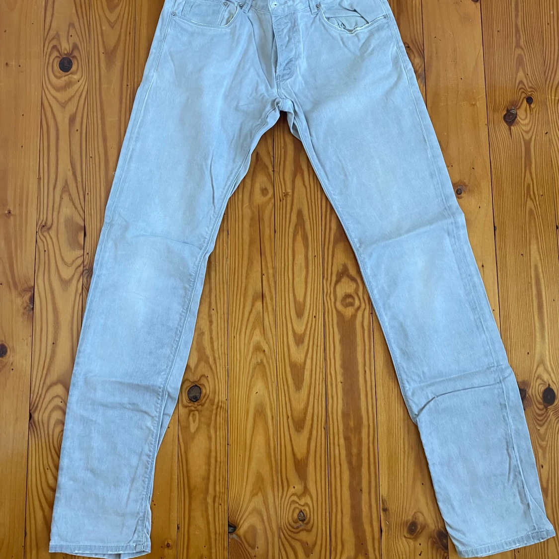 PRADA Ljusgrå tapered jeans 