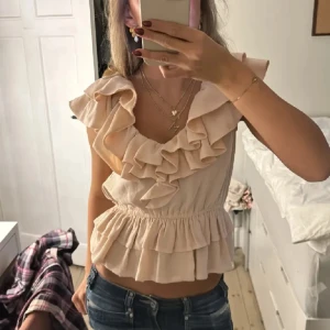 Hm topp blus volang rosa peplum - Topp från HM, stlk 34❤️vinted: vilmaes