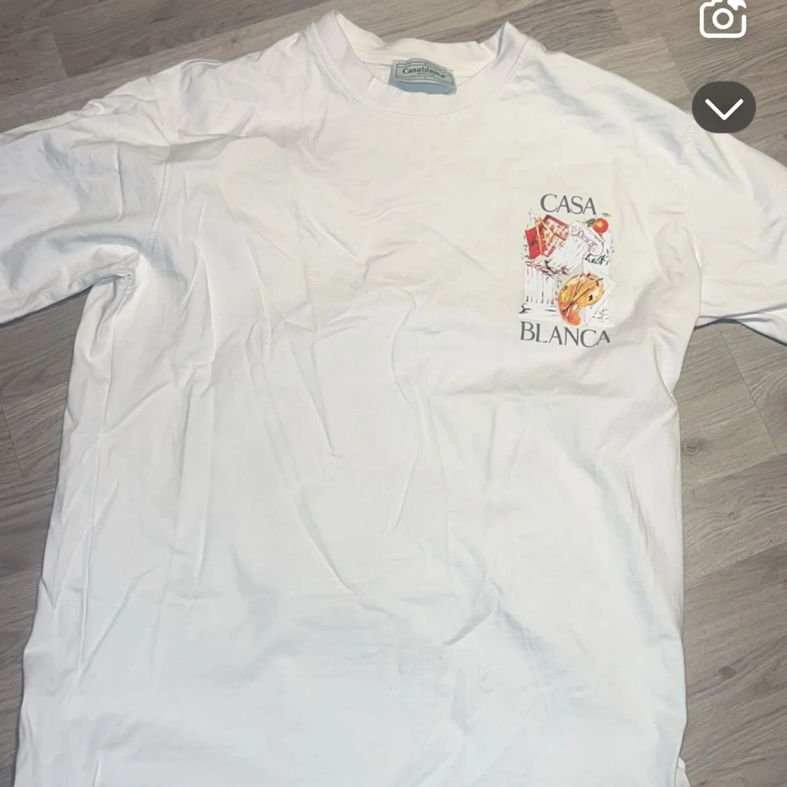 Vit t-shirt Casablanca Tennis Club S