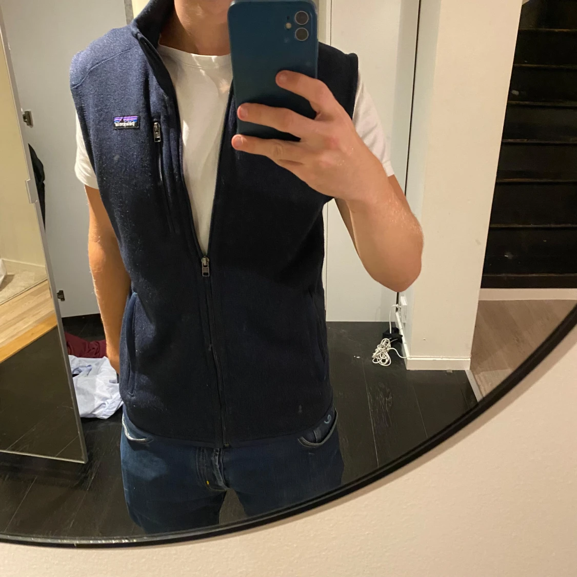 Patagonia fleece väst mörkblå  - 1