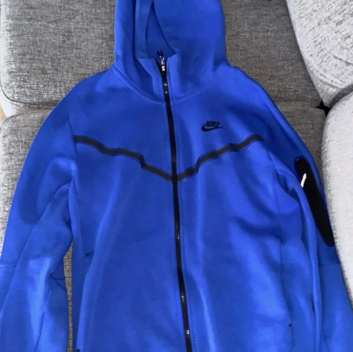 Blå Nike Tech hoodie