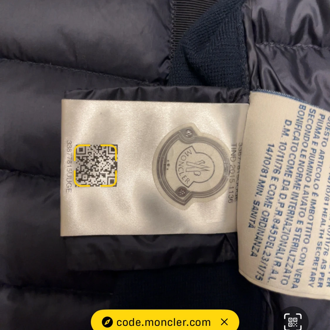 Superfin Moncler Cardigan i marinblå - 2