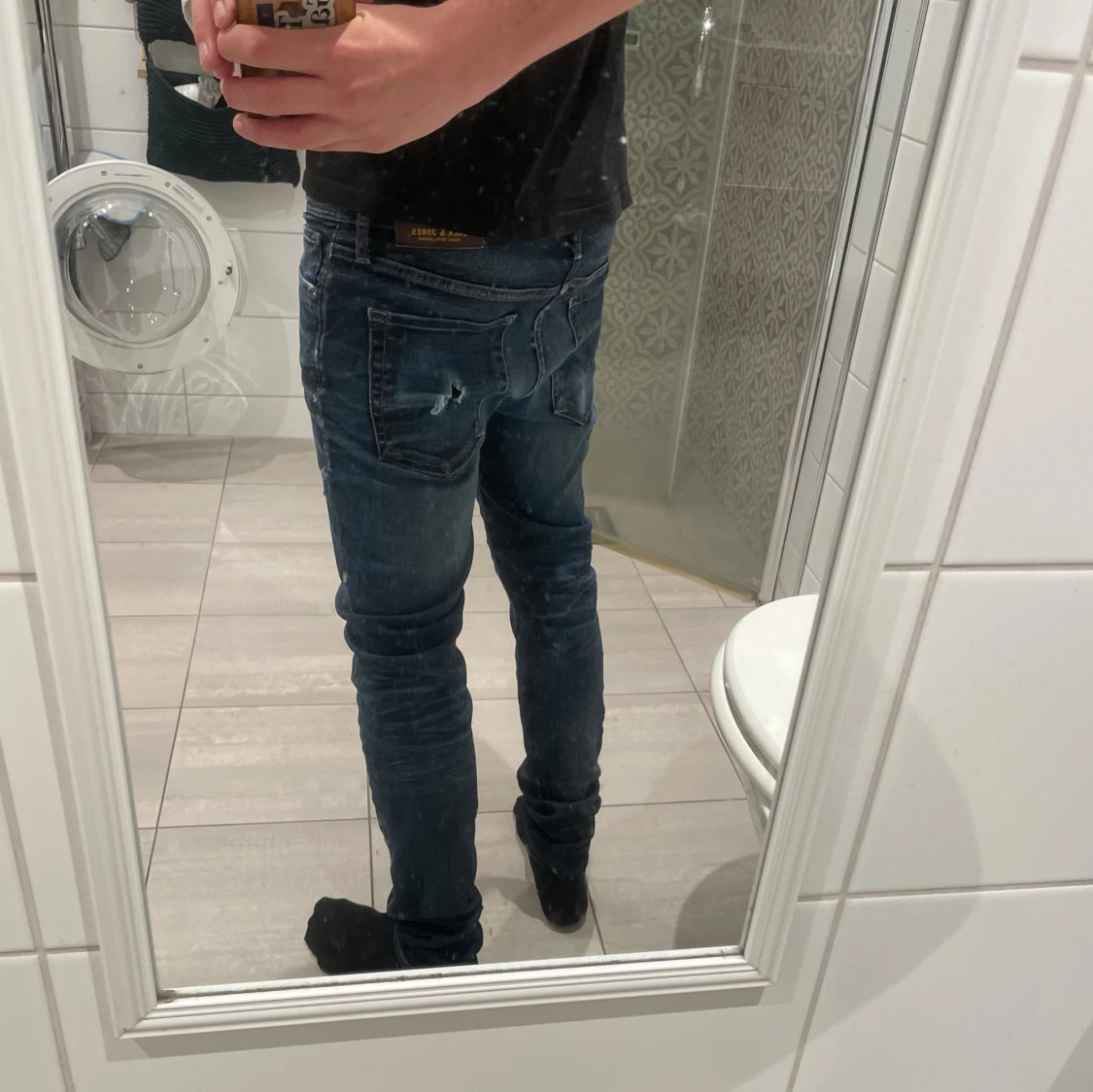Mörkblå skinny jeans Jack & Jones - 4