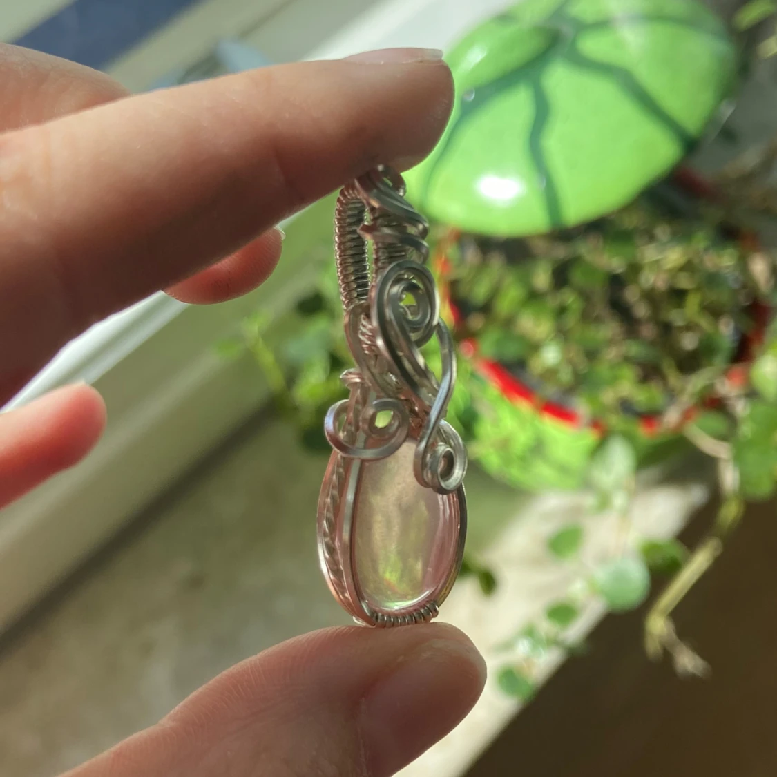 Silverberlock med rosenkvarts  - 3