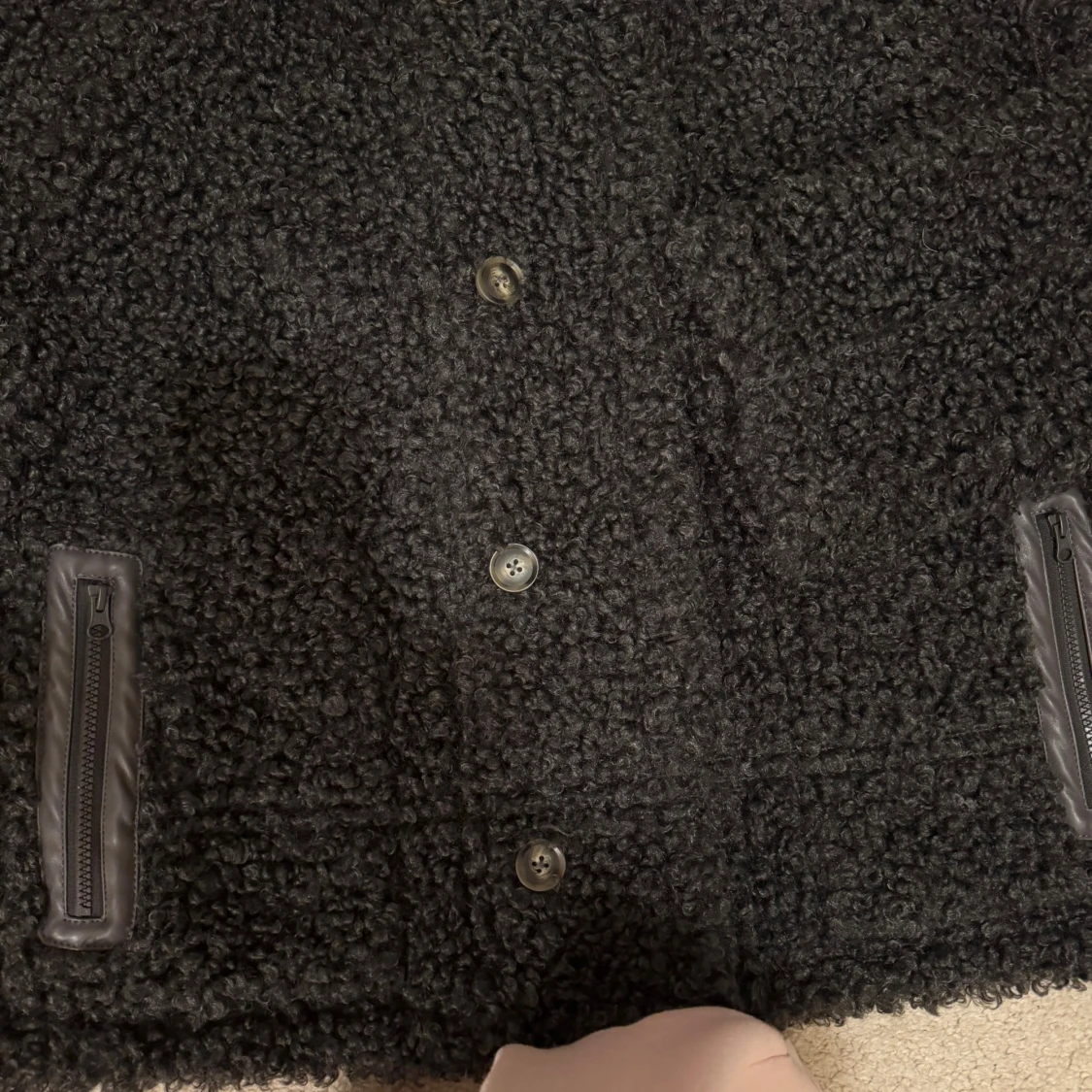 Helt ny läder plus teddyjacka - 3