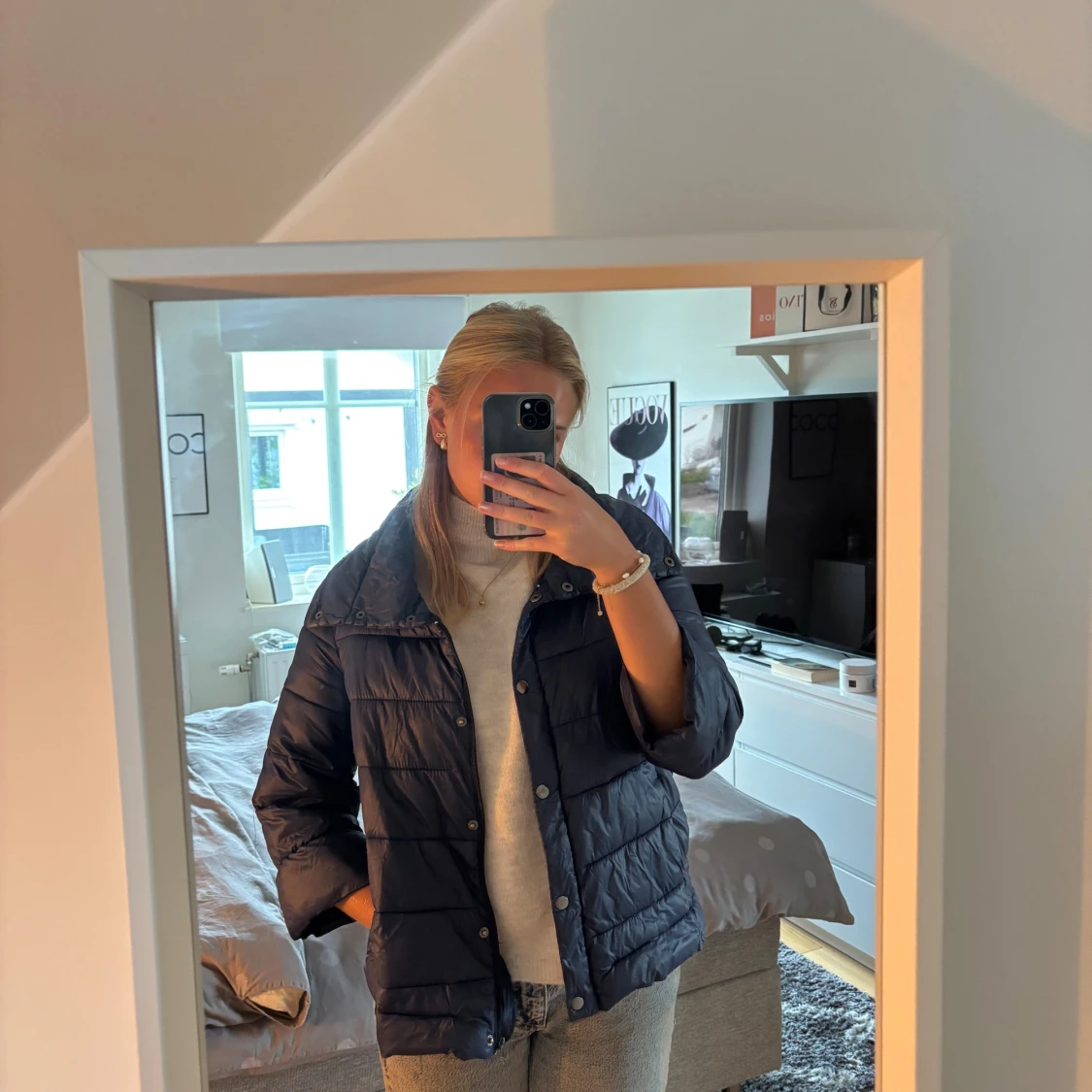 Mörkblå pufferjacka från Top Secret - 1