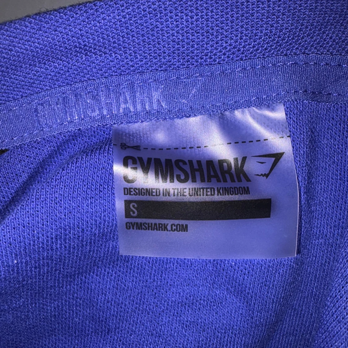 Blå croppad långärmad Gymshark-tröja - 3