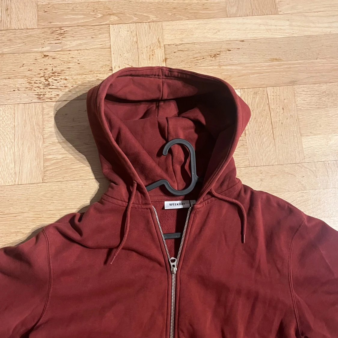 röd weeakday zip hoodie - 3