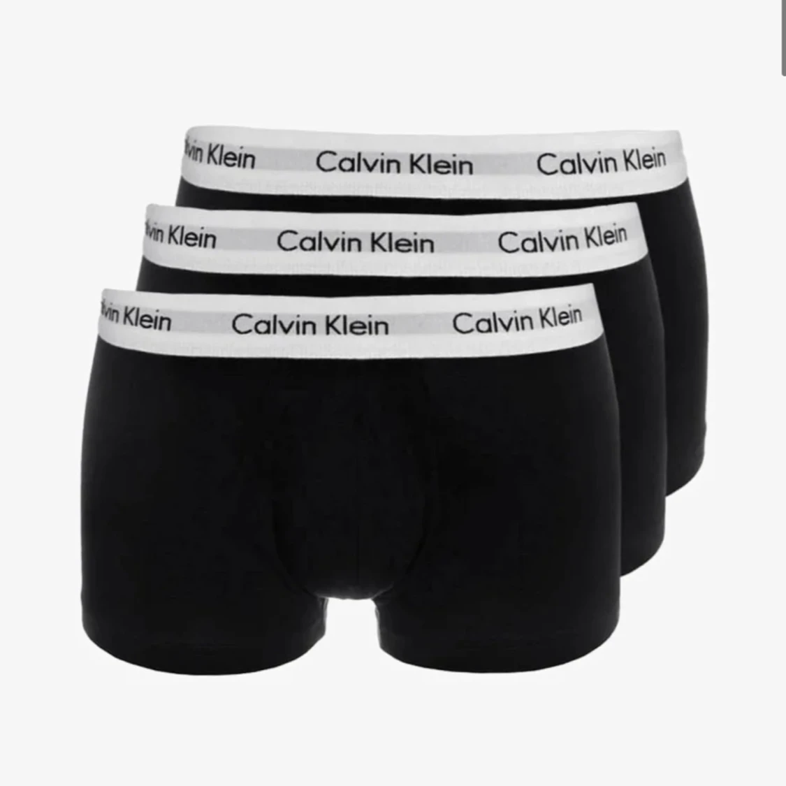 Calvin Klein svarta trunks 3-pack