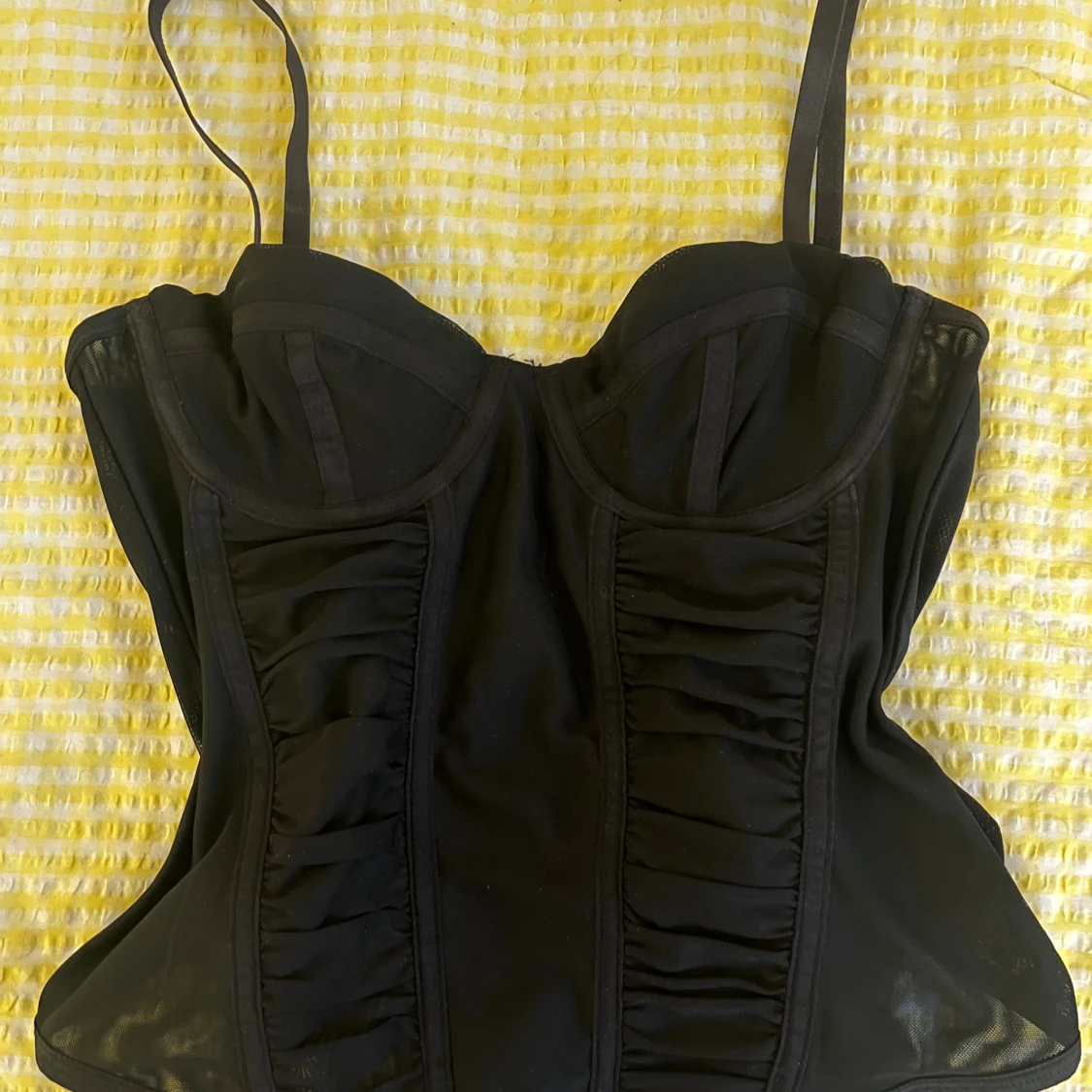 Svart korsett topp trend snygg