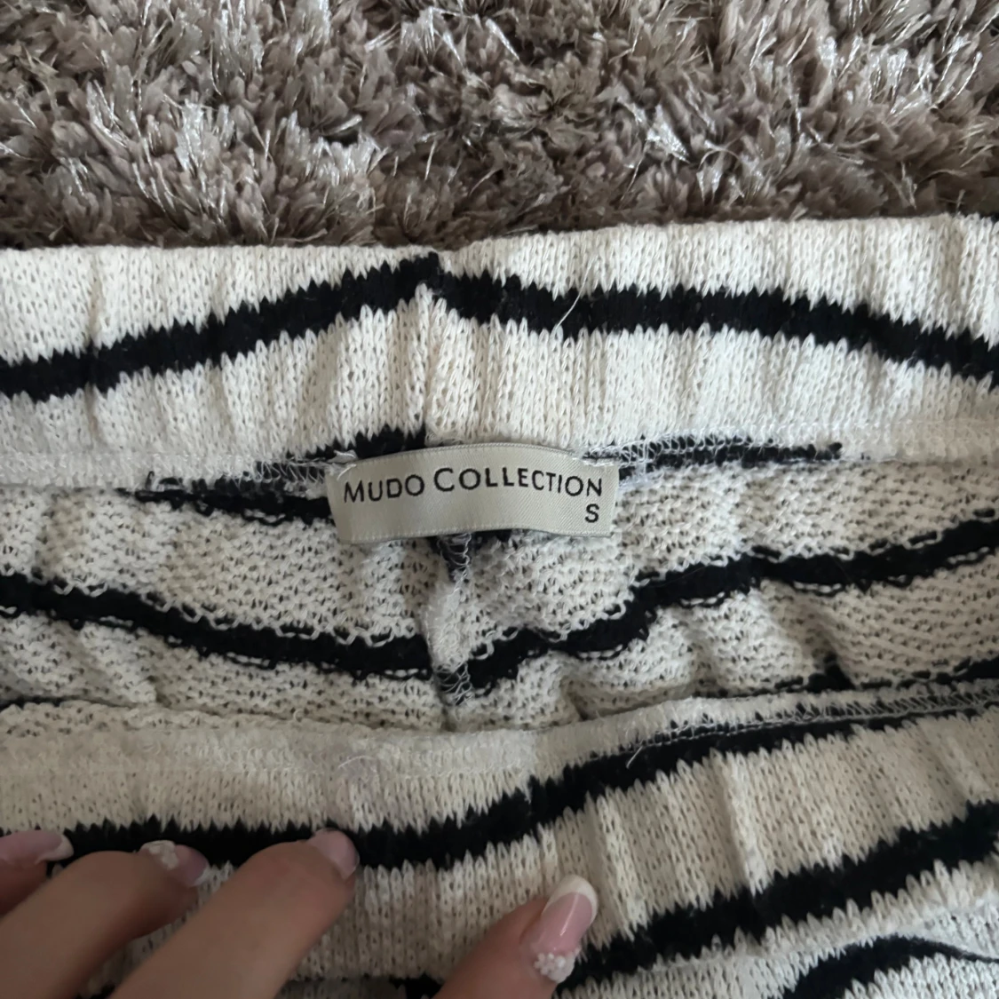 Randiga stickade byxor Mudo Collection S - 2