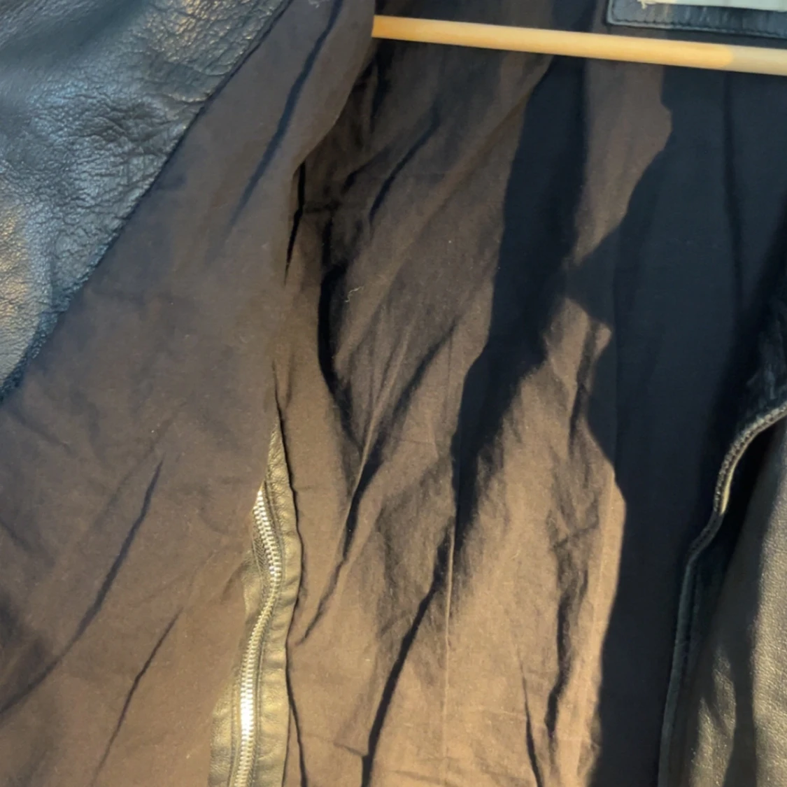 Svart skinnjacka från Zara Basic XS - 4