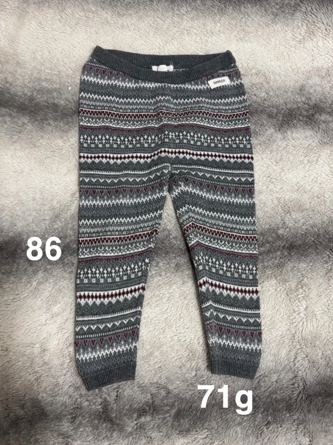 Mönstrade stickade byxor Newbie