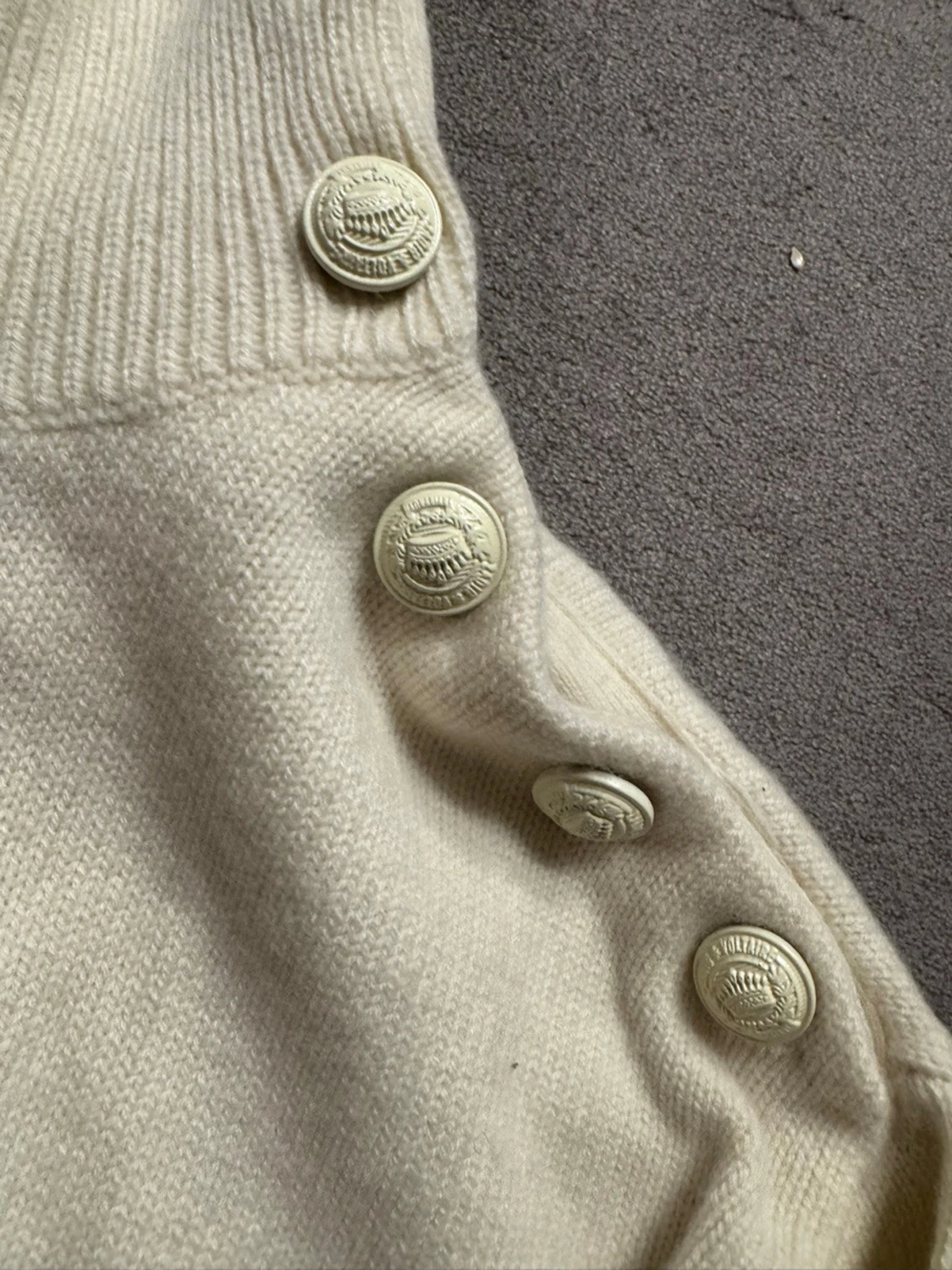 Vit stickad tröja Zadig & Voltaire - 2