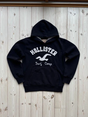 Hollister hoodie - Säljer nu denna riktigt snygga vintage Hollister hoodien. Storlek: S. Pris: 749kr. Slitningarna på texten är en del av vintage looken och ger karaktär till hoodien. Det finns en liten fläck på ena ärmen som borde gå bort i tvätten, annars bra skick.