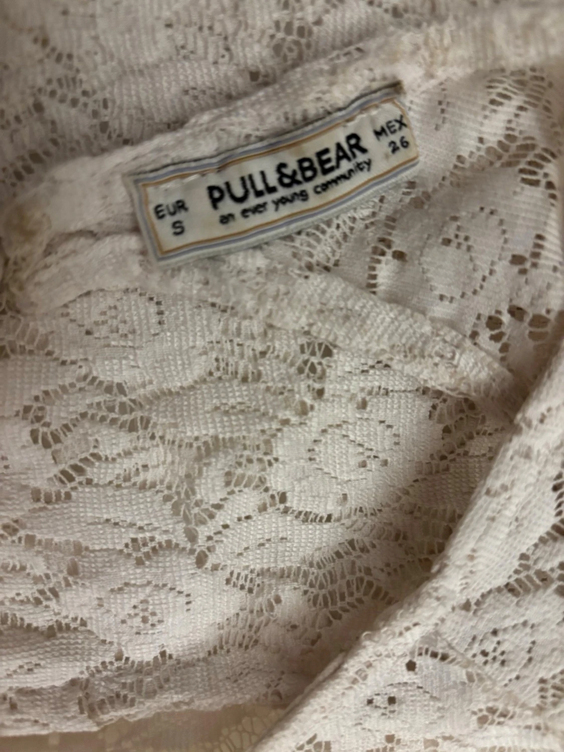 Vit spetsblus från Pull&Bear - 2