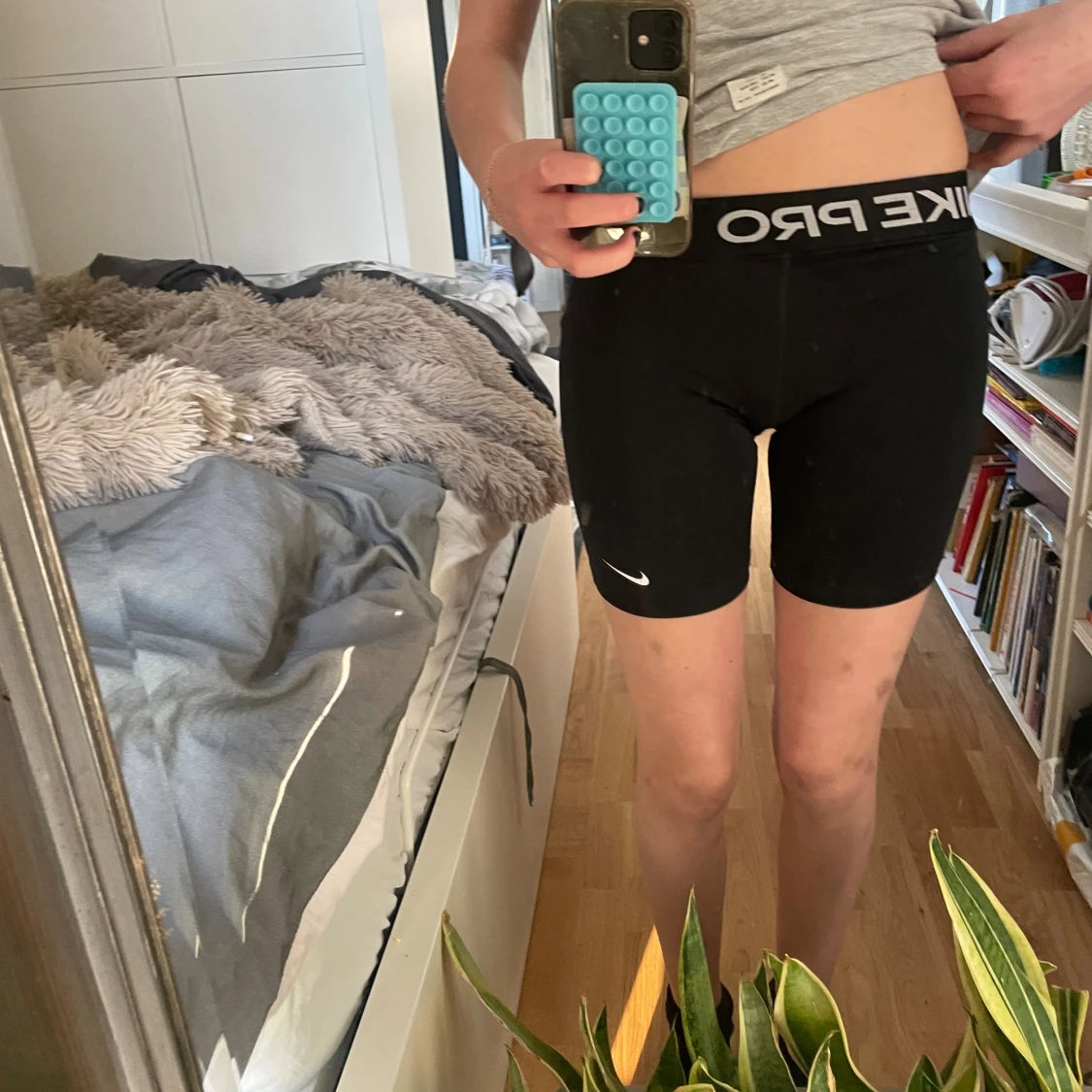 Nike Pro svarta träningstights-shorts - 3