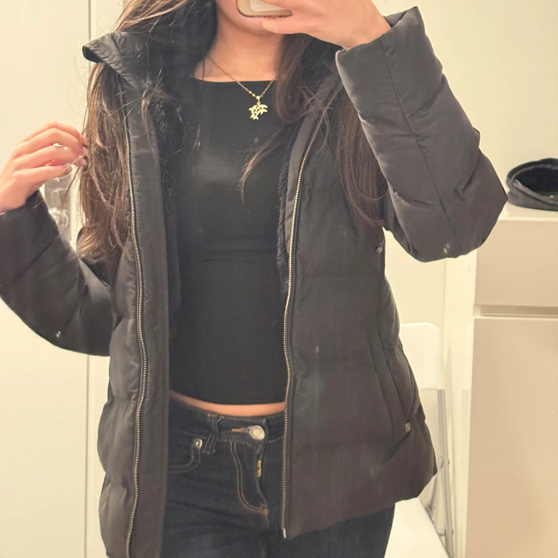 Fin svart pufferjacka från Zara - 4
