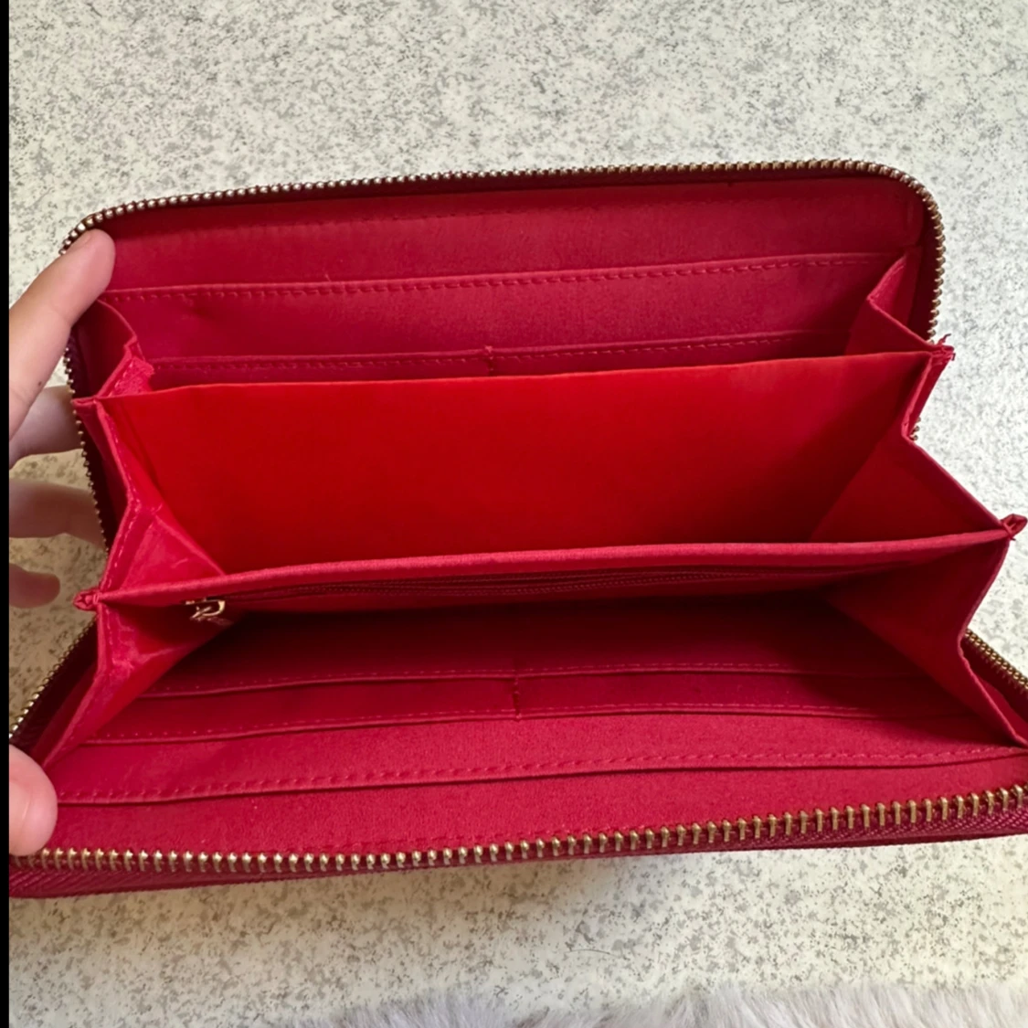 Röd plånbok från Vabene Firenze - 2