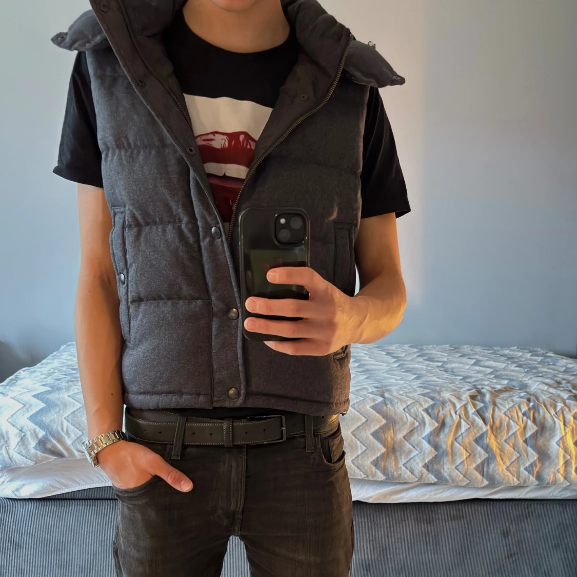 Mörkgrå dunväst från Union Station - 3