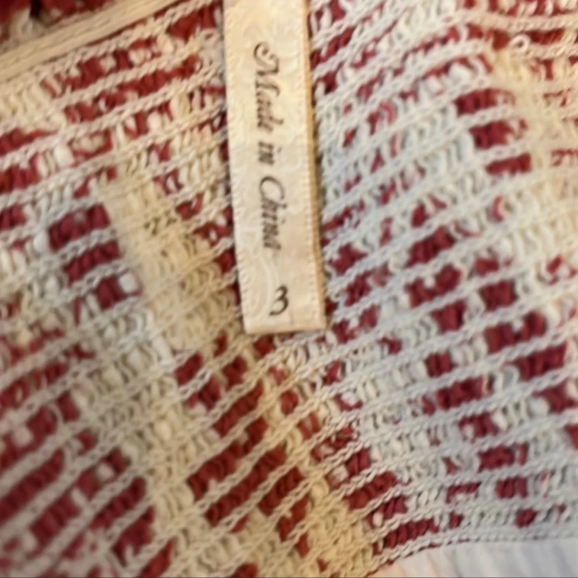 Rödvit blommig sommarklänning bomull - 3