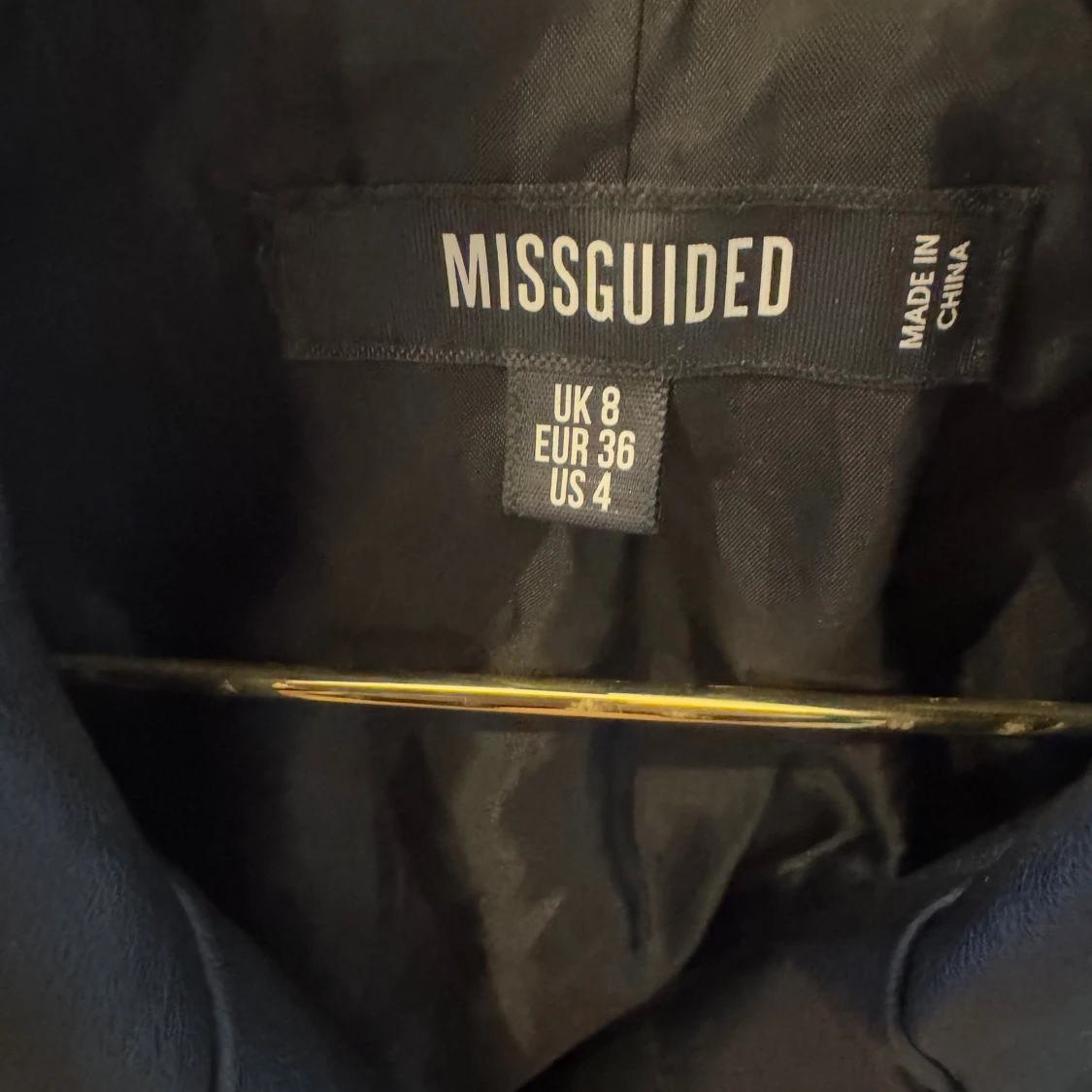 Svart skinnjacka från Missguided - 2