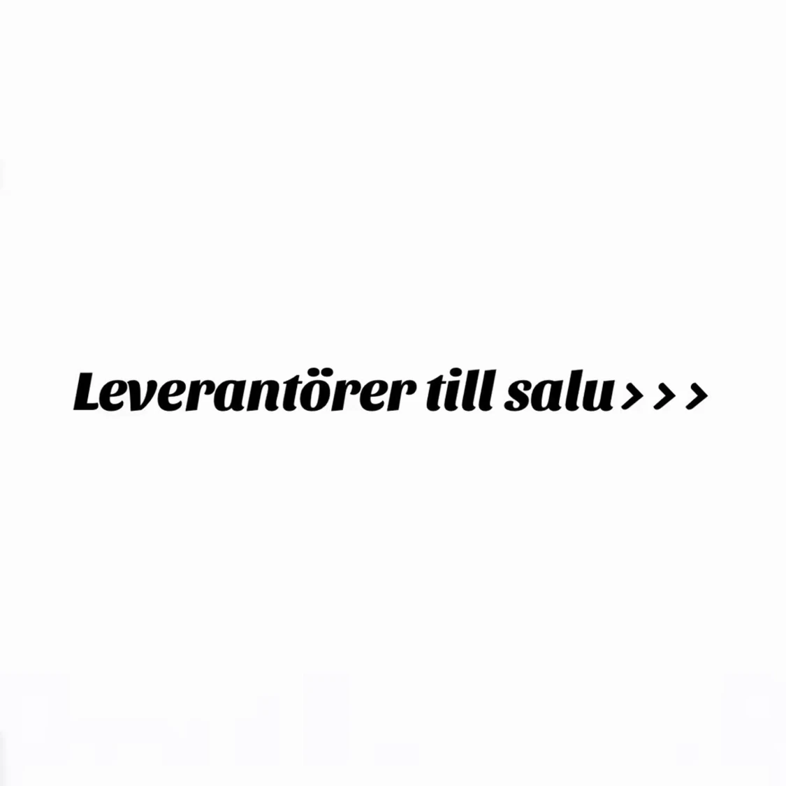 Leverantörer till salu