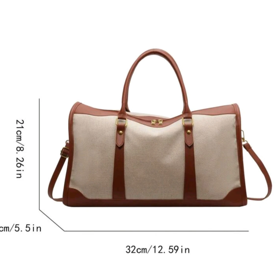 Beige och bruna axelväskor med detaljer - 4