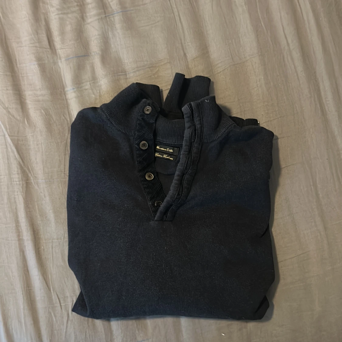 Mörkblå polotröja Massimo Dutti - 1