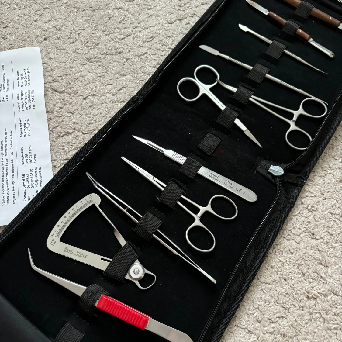 Carl Martin Kirurgiskt Instrumentset