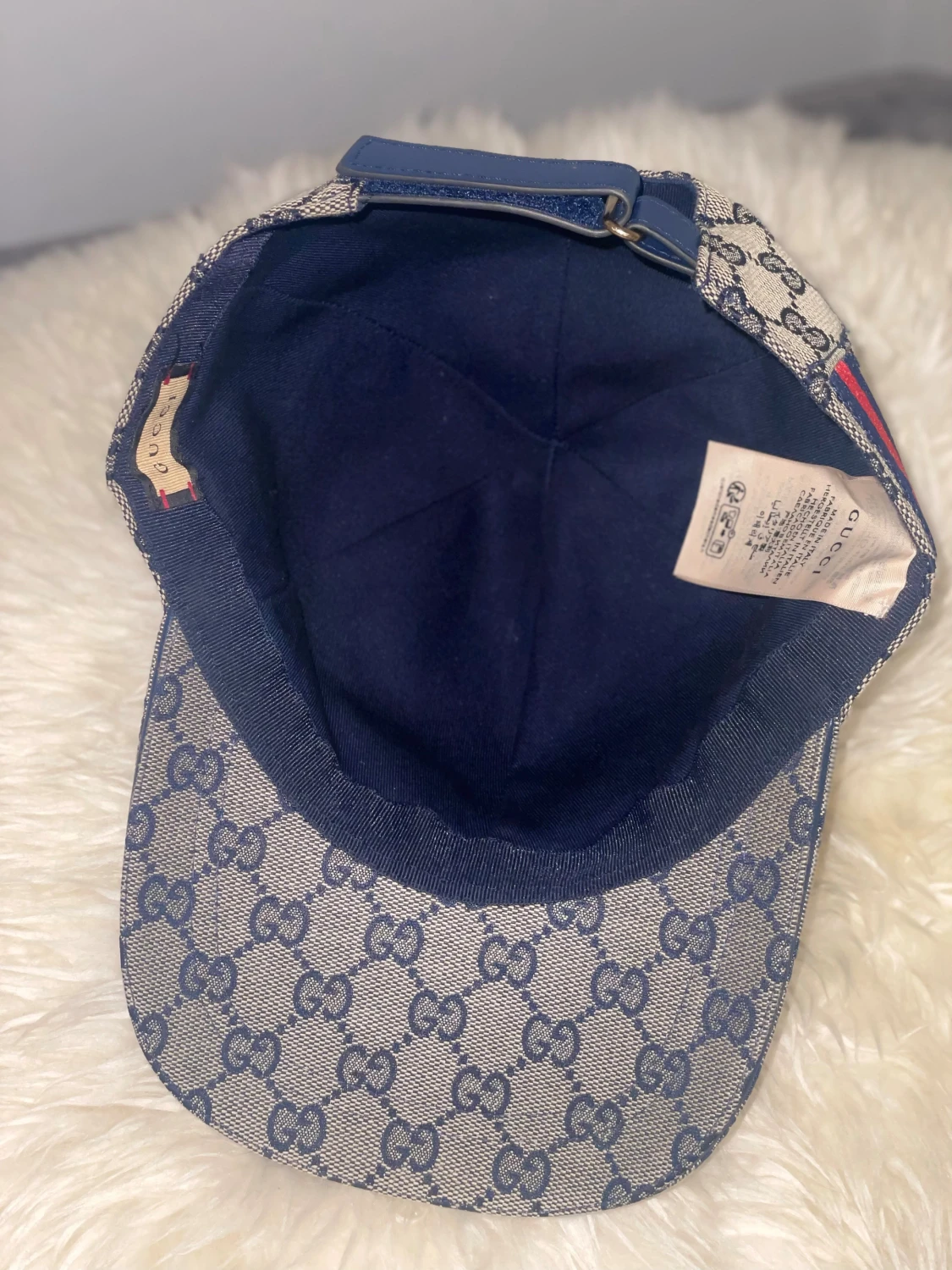 Navy blå gg keps  - 1