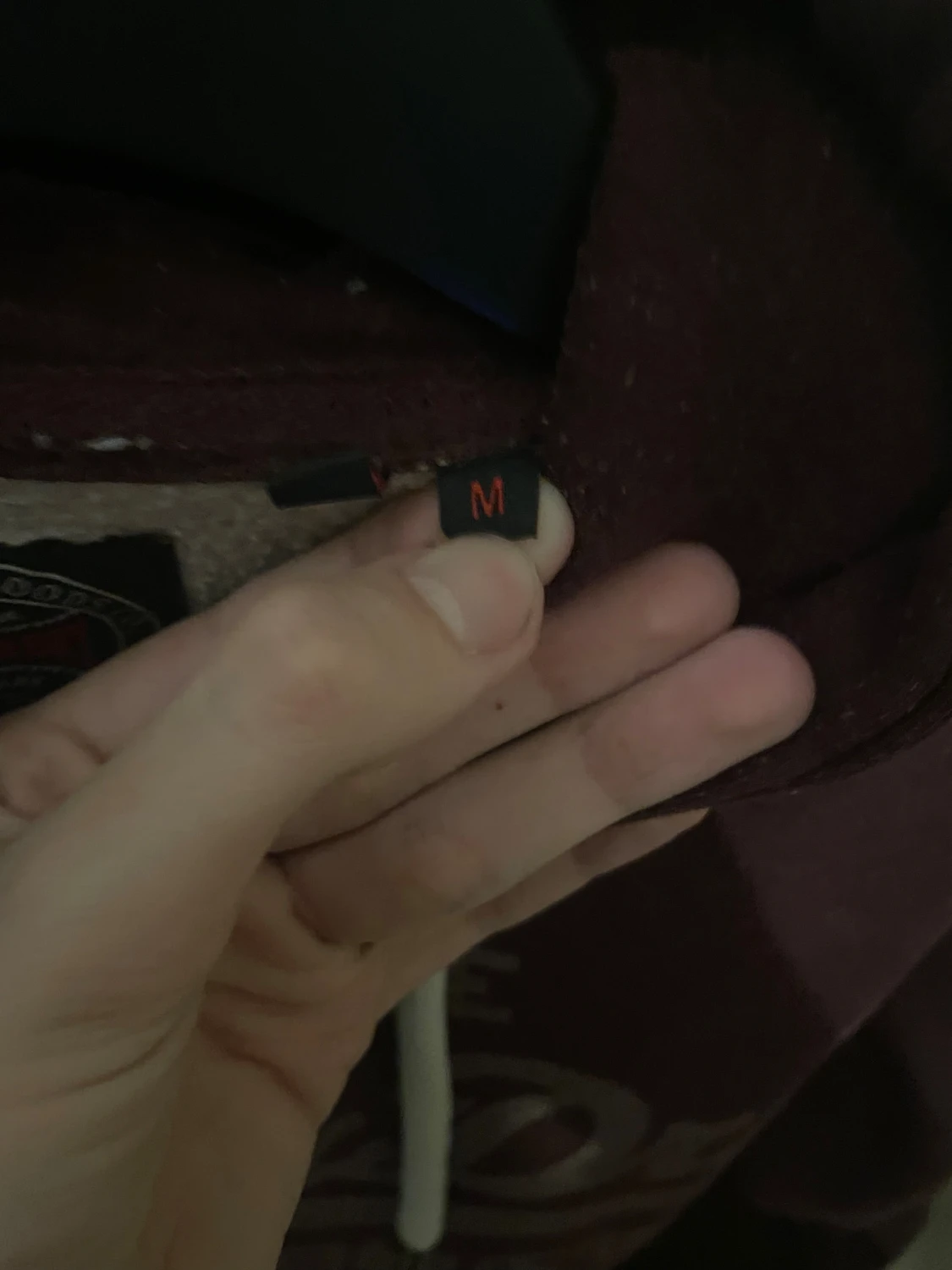 Vinröd Superdry hoodie med tryck - 2