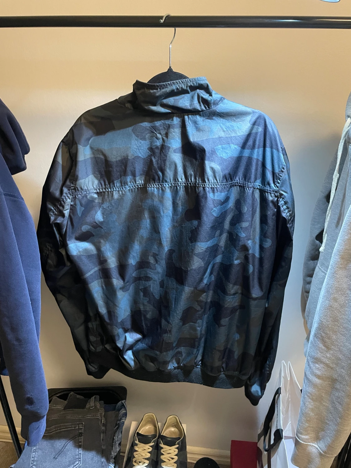 Blå camo Woolrich bomber  - 3