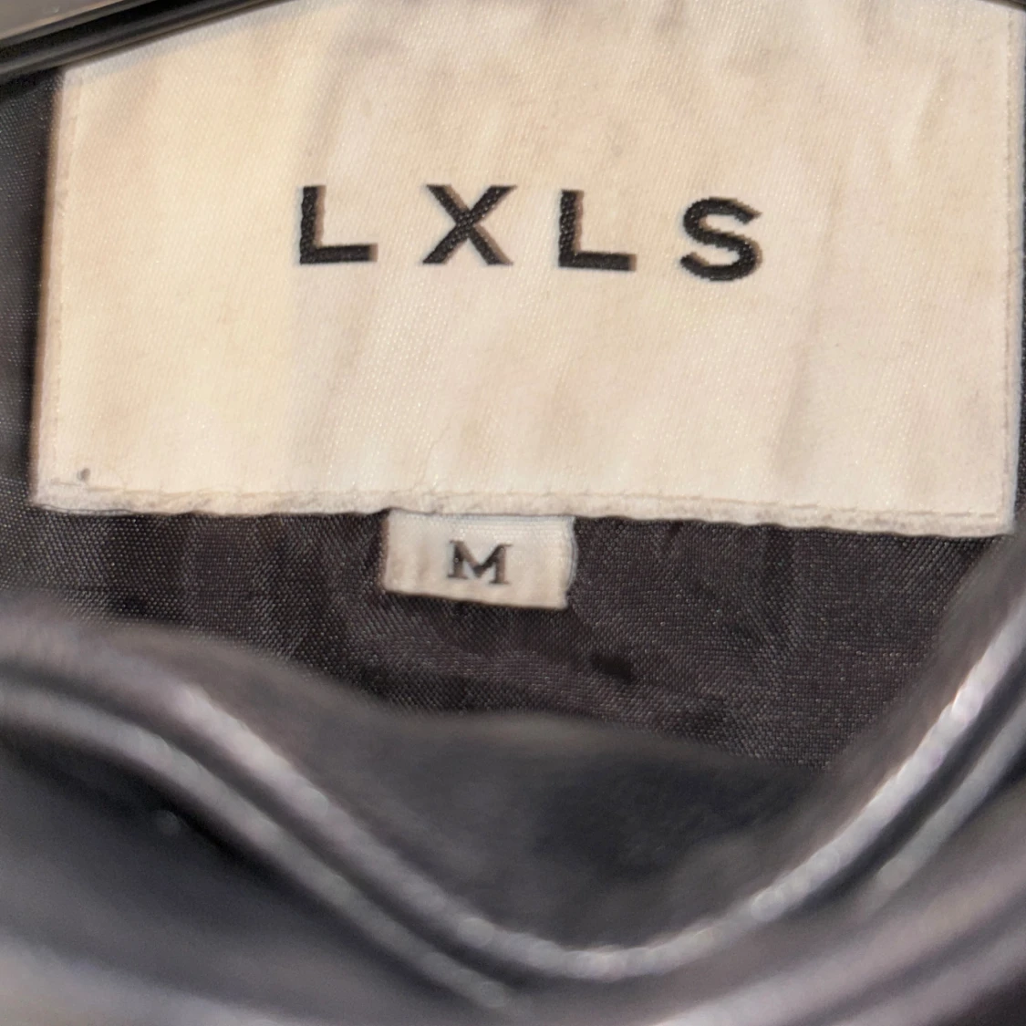 Svart skinnjacka LXLS med dragkedja - 2