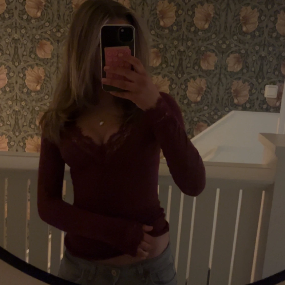 Vinröd långärmad intimissimi topp