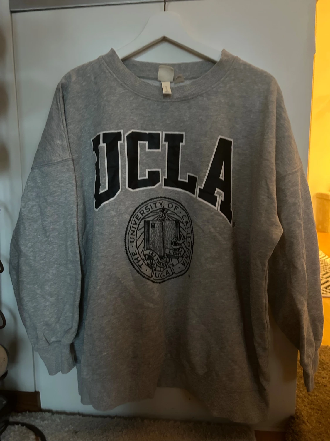 Grå sweatshirt med UCLA-tryck