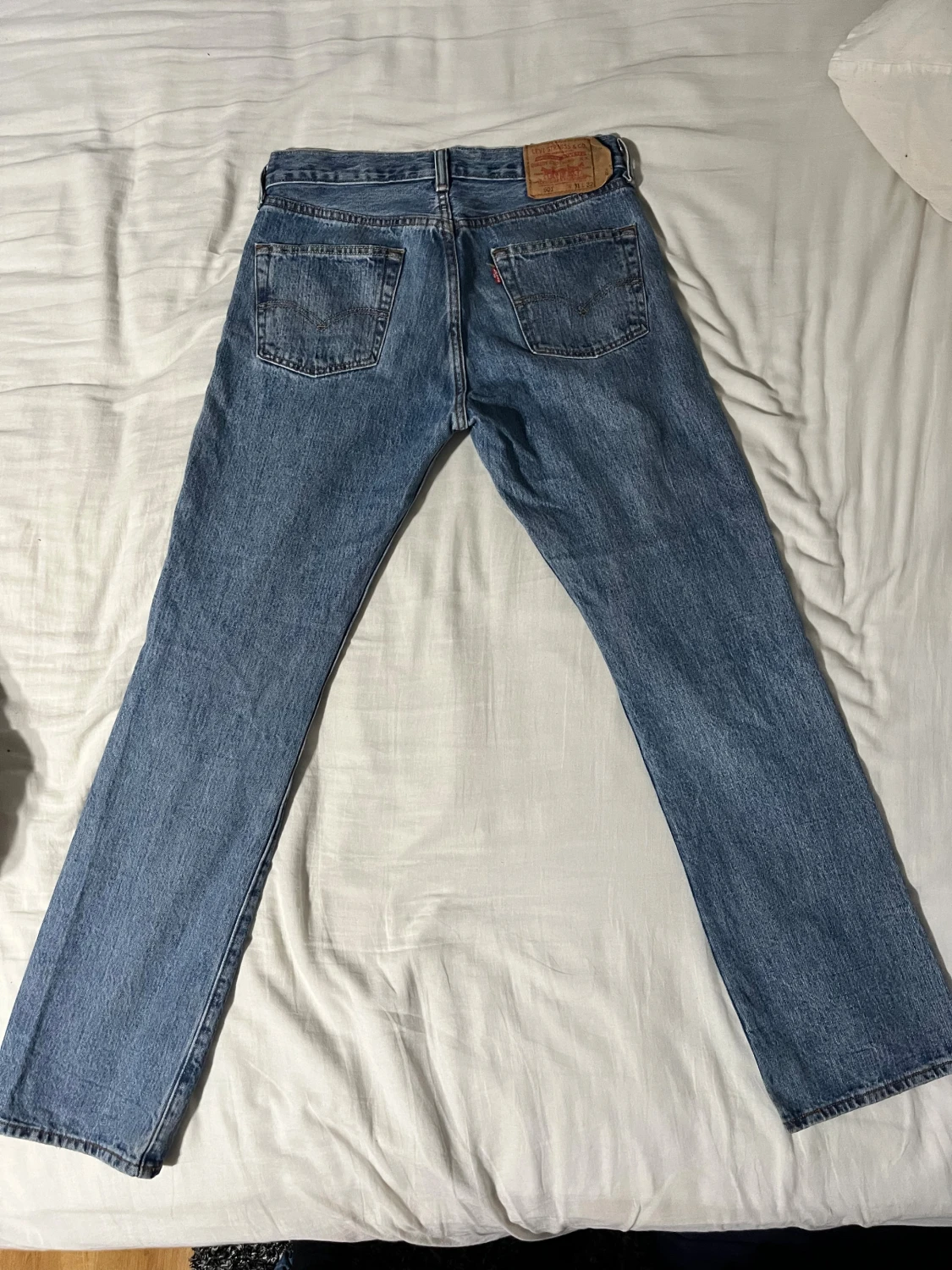 Levi's 501 blå jeans straight fit