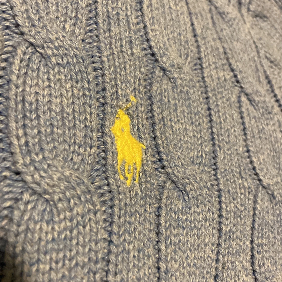Ljusblå stickad tröja från Polo Ralph Lauren - 2