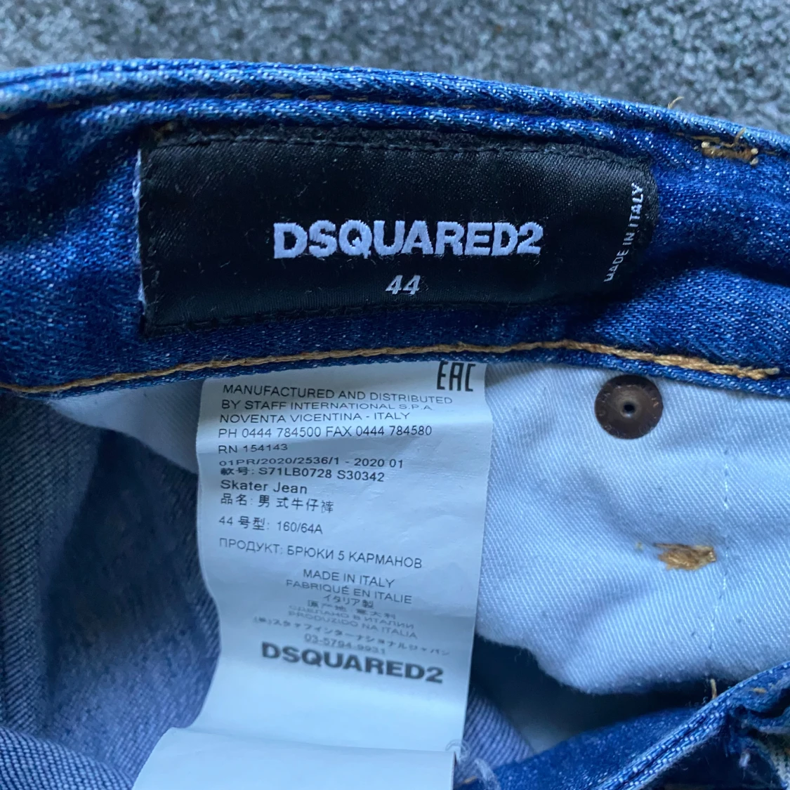 Blå slim jeans från Dsquared2 - 4