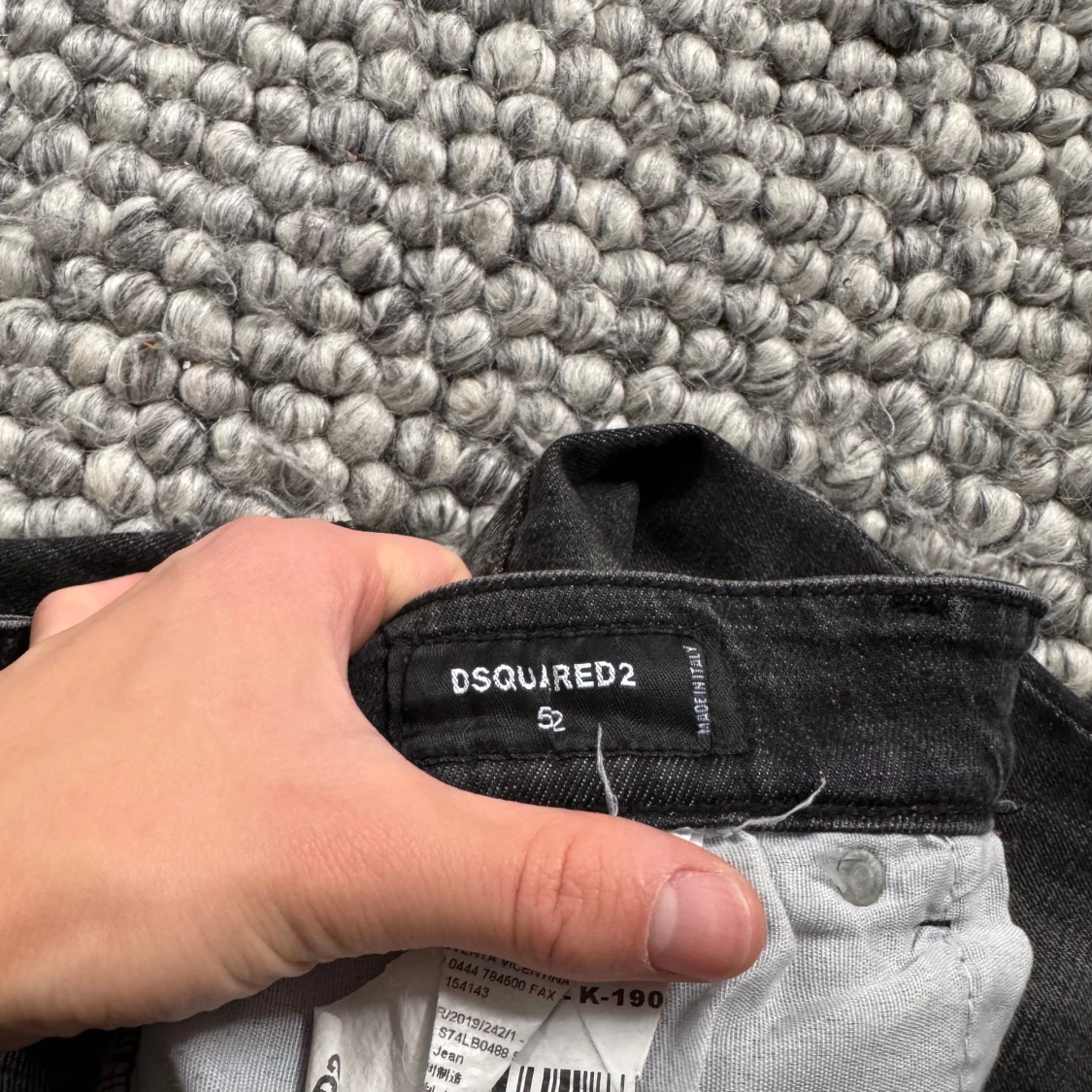 Svarta Dsquared2 skinny jeans med slitningar - 4