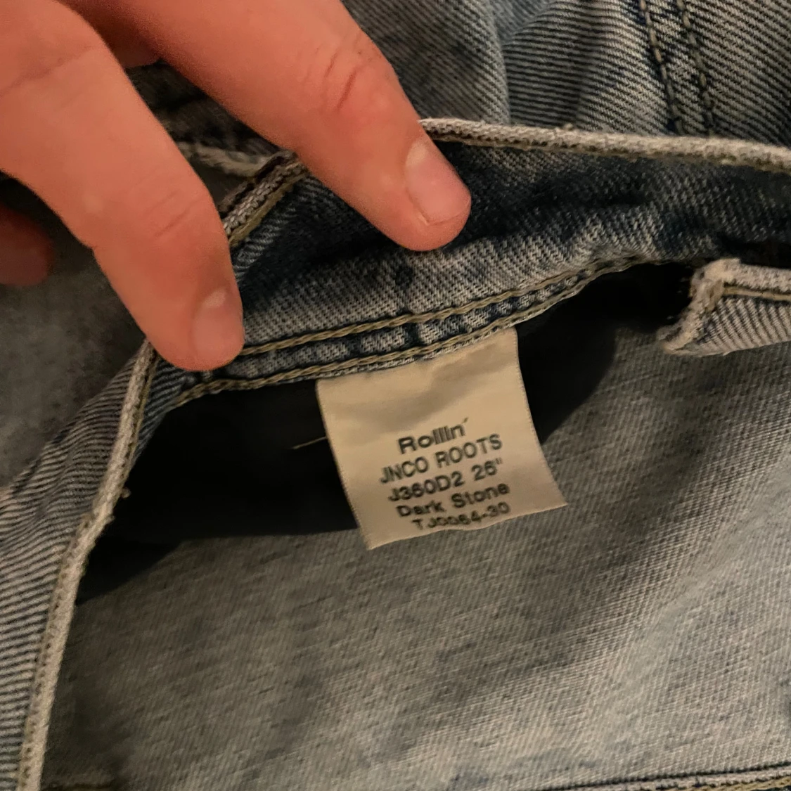 JNCO wide jeans med brodyr, 26" - 3