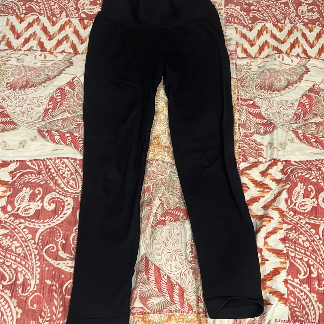 Svarta ribbade leggings från stadium 