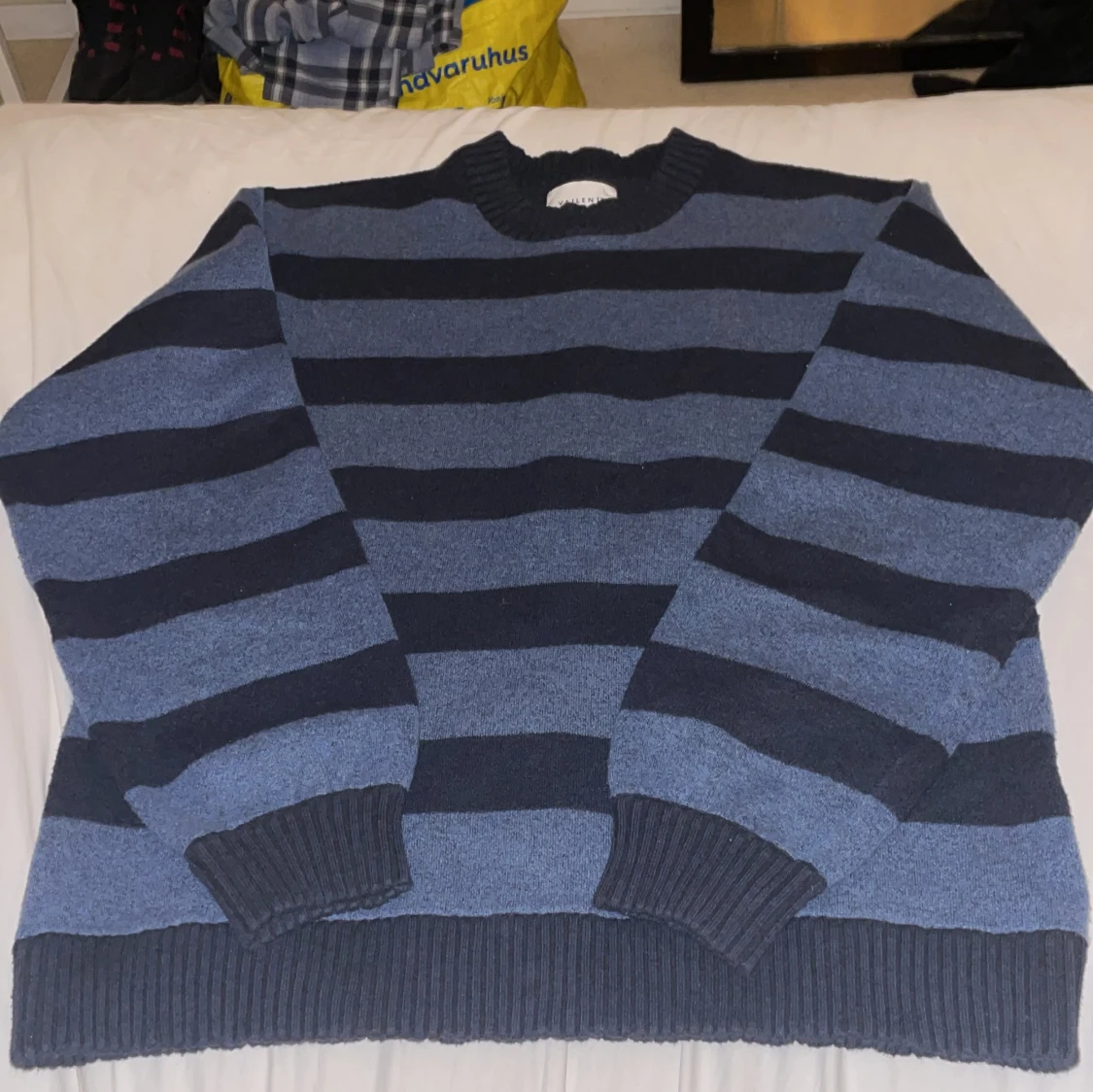 Blå och svart randig tröja Vaillent
