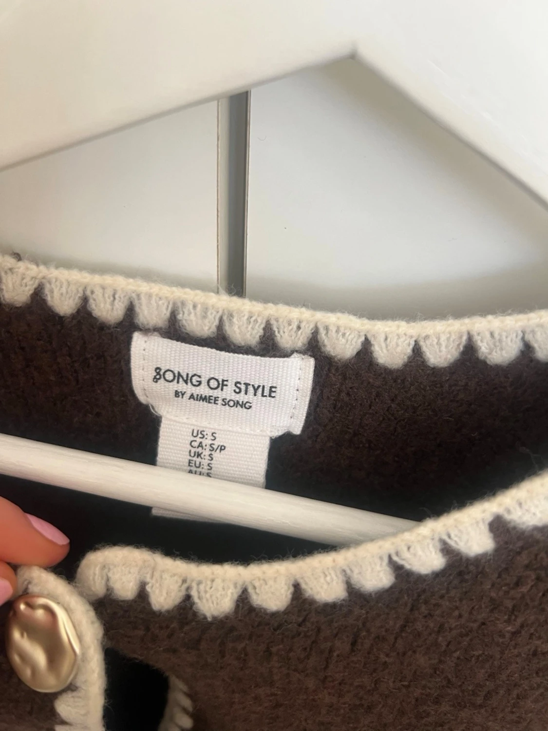 Unik kofta med zig zag detaljer  - 3