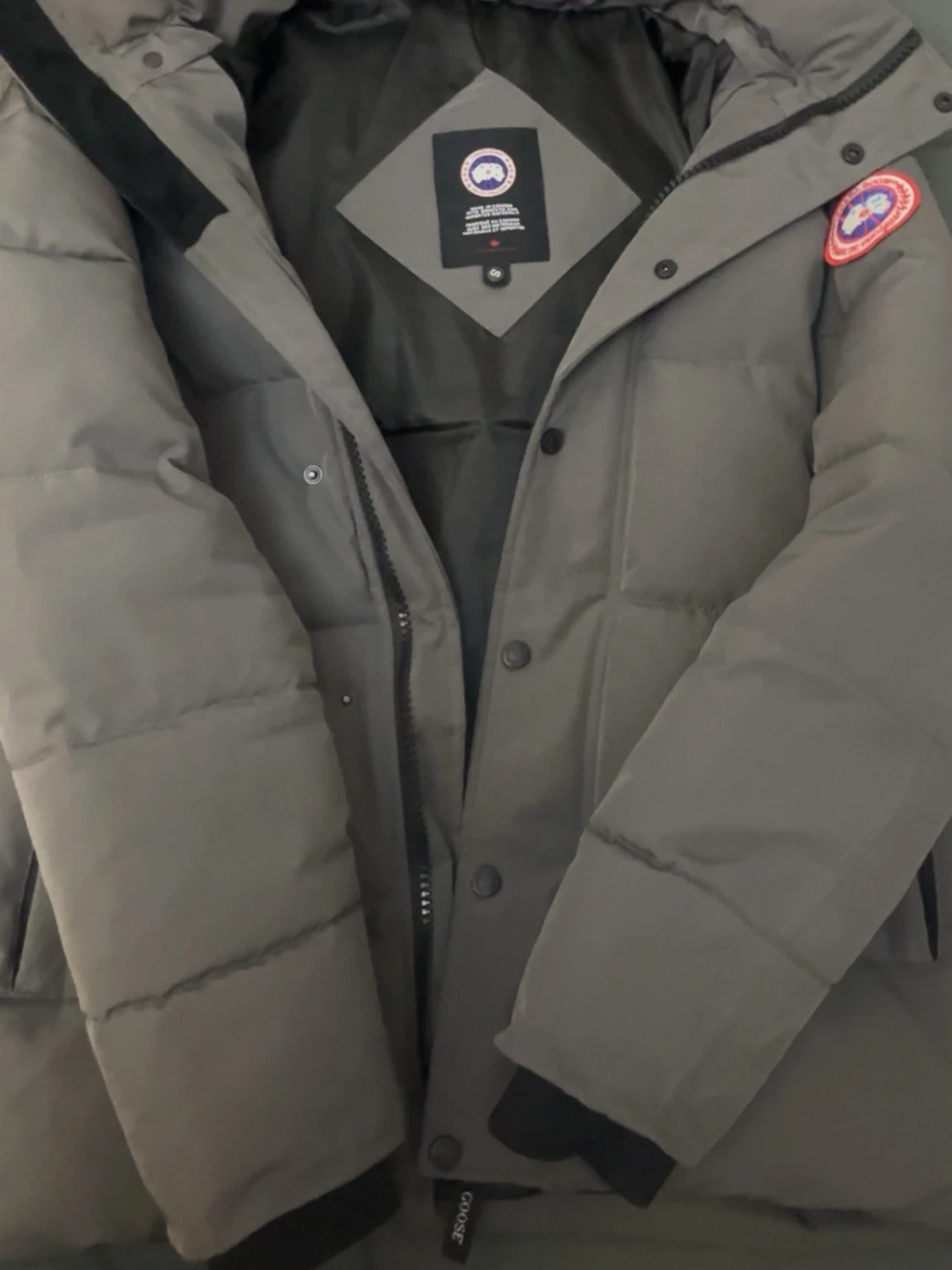 Grå dunjacka från Canada Goose