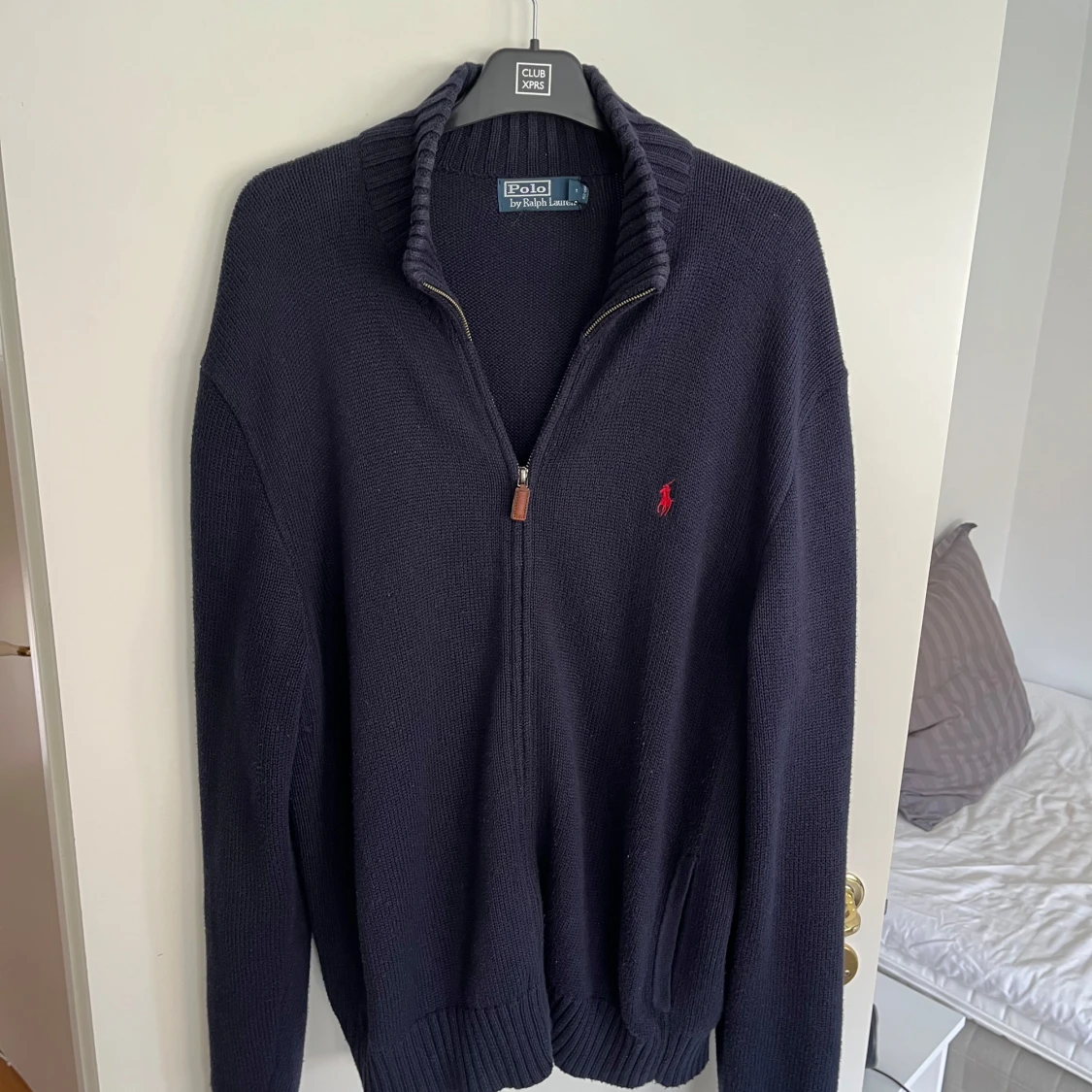 Mörkblå stickad kofta från Polo Ralph Lauren - 1