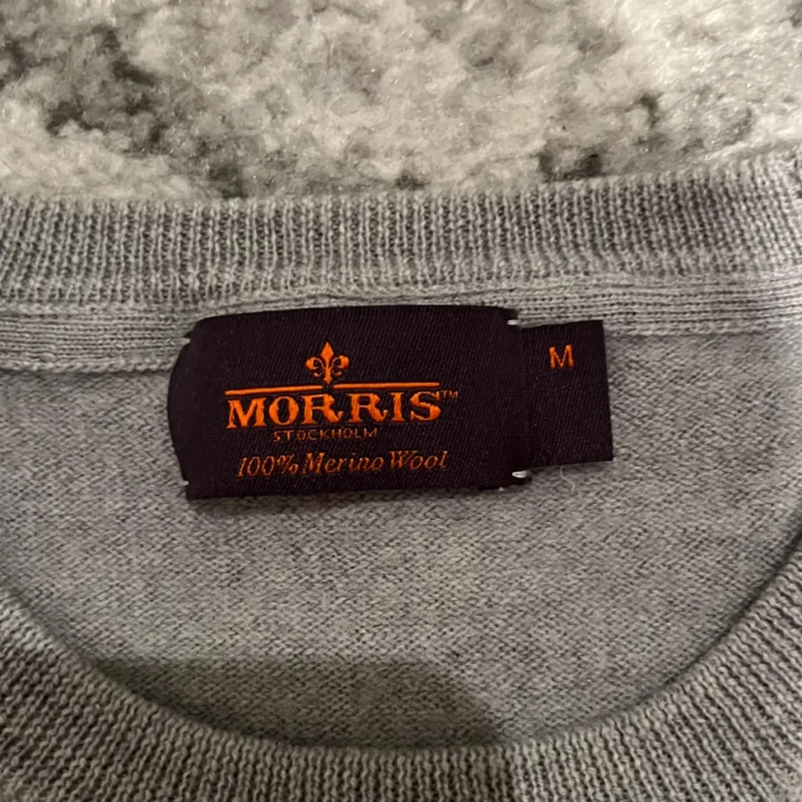 Grå Morris merinoulltröja  M - 2